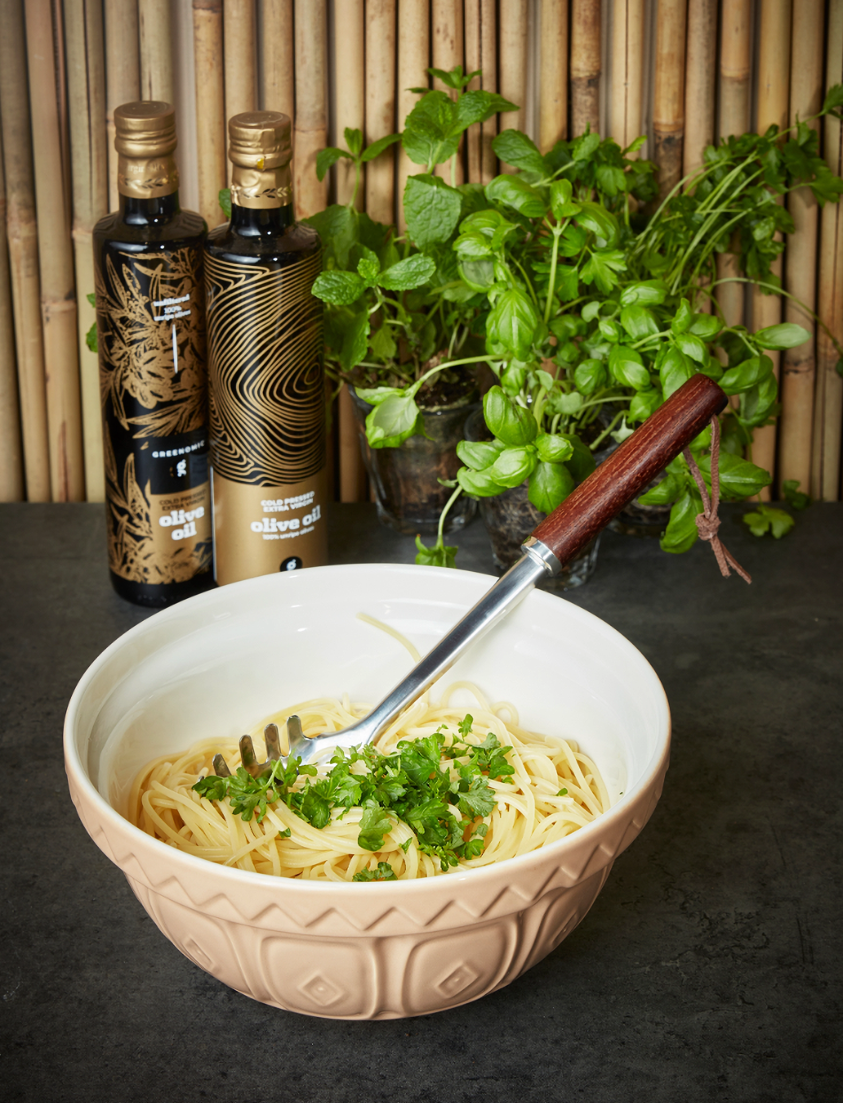 Scandinavian Home Spaghetti Server Home, L:31 cm, Kitchen Tools, Braun - Spoons & Ladels, Homeware
