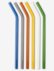 Straw in glass set 6-pack - NO COLOUR