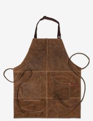 Scandinavian Home - Apron Vintage Leather - forklær - brown - 0
