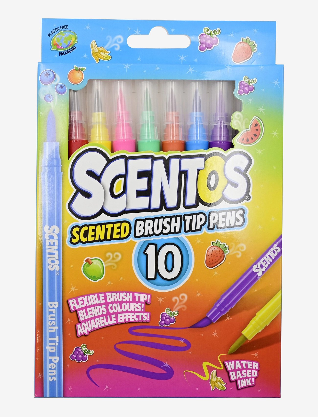 Scentos Scentos Brush Tip Pens 10 Pcs Cdu - Multi/patterned - ONE SIZE