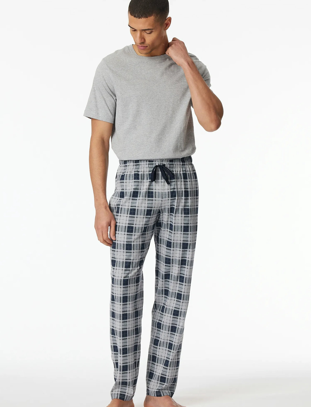 Schiesser Long Pants - Blue - S 2