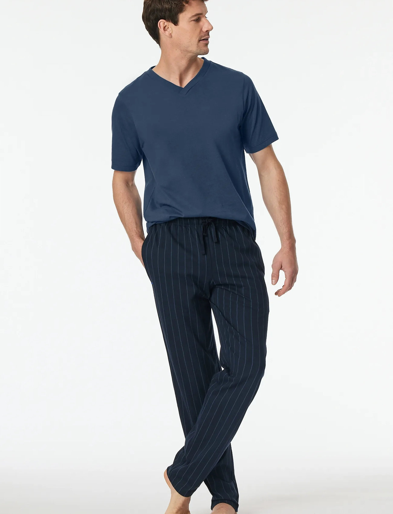 Schiesser Long Pants - Blue - S 1