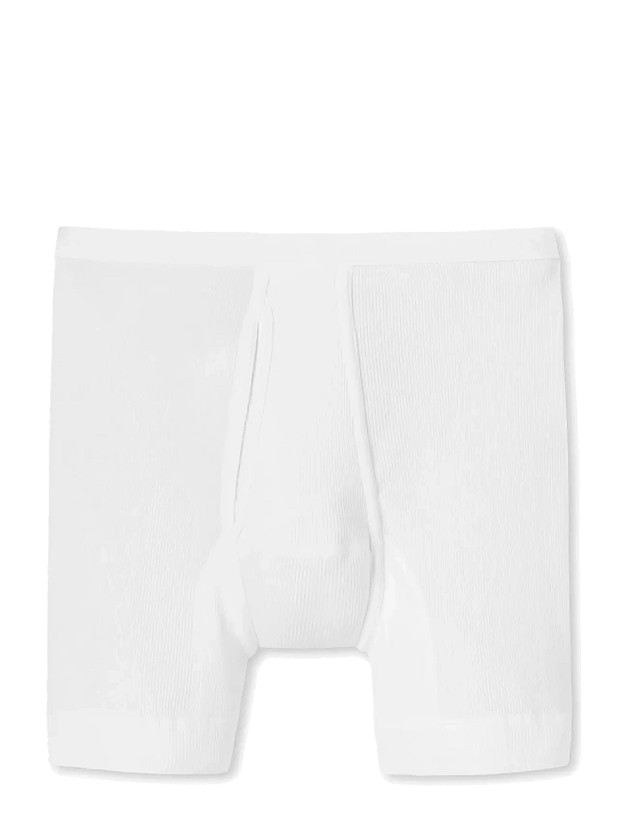 Schiesser - Short Underpants with Fly and Double Rib, White - Original Classics - enge boxershorts - white - 1