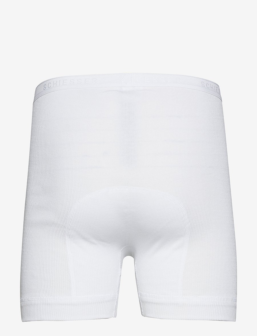 Schiesser - Short Underpants with Fly and Double Rib, White - Original Classics - enge boxershorts - white - 2