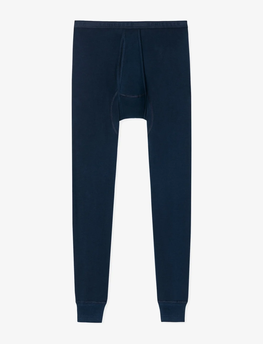 Schiesser - Long Pants - underställsbyxor - navy - 1
