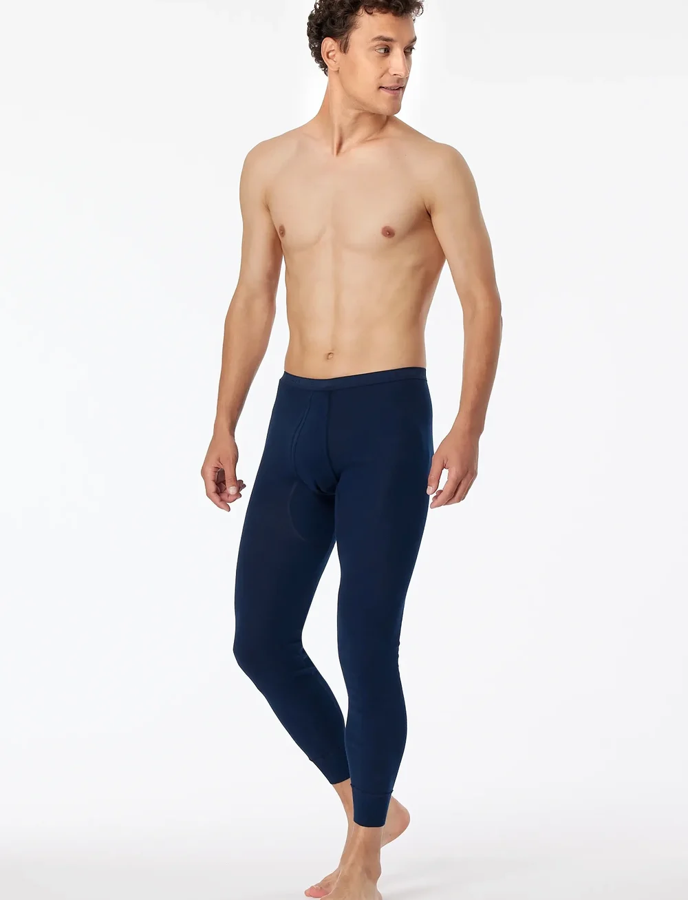 Schiesser - Long Pants - underställsbyxor - navy - 0