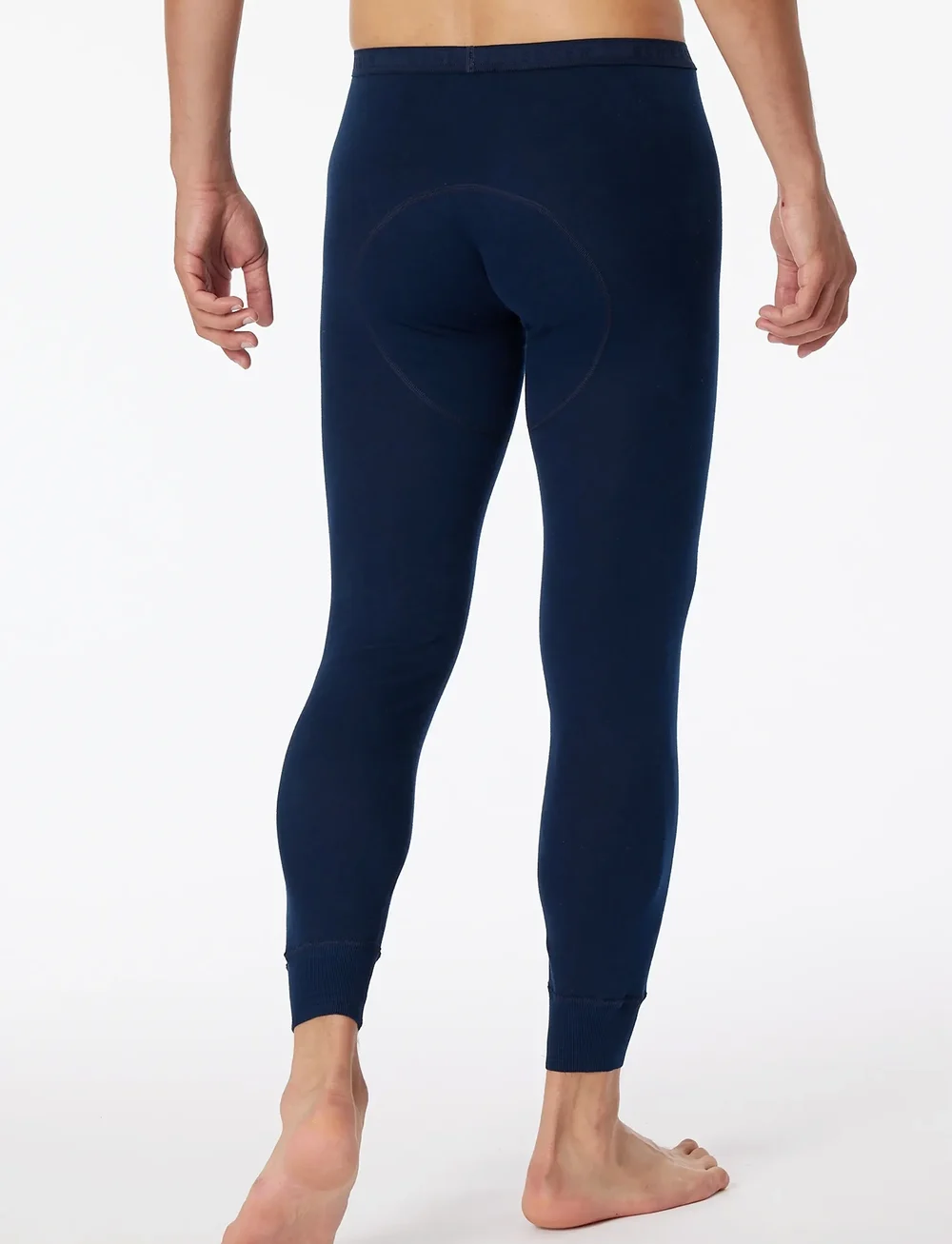 Schiesser - Long Pants - underställsbyxor - navy - 2