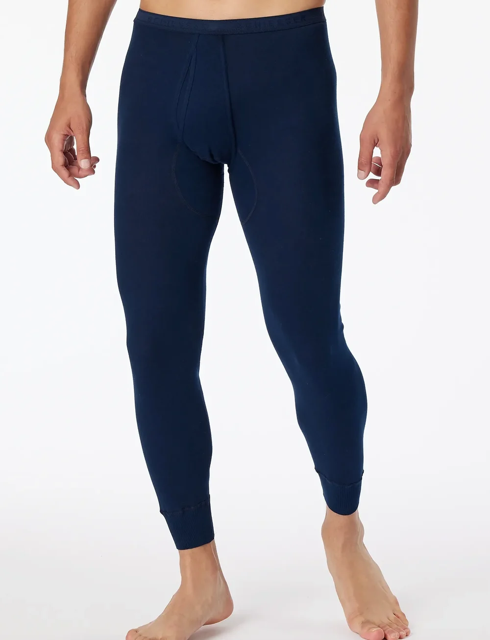 Schiesser - Long Pants - underställsbyxor - navy - 3