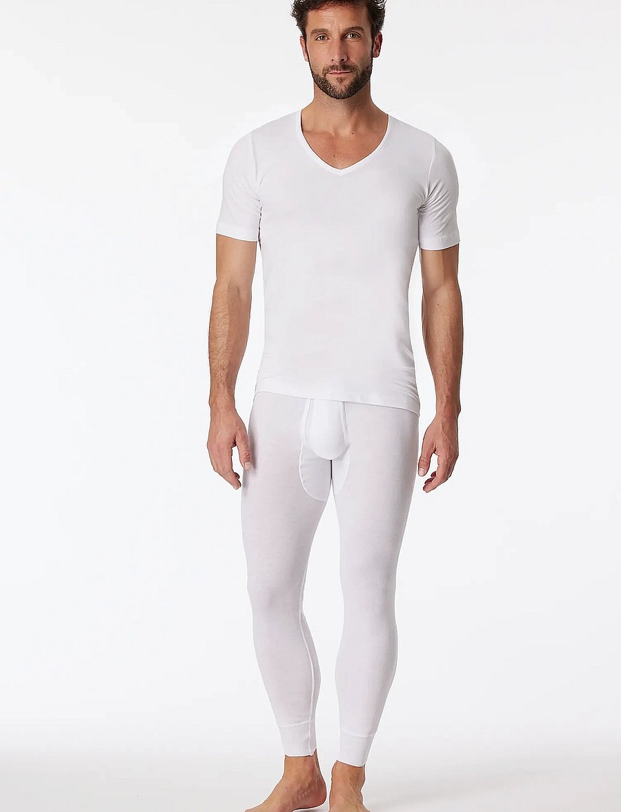 Schiesser - Long Pants - funkionsunterwäsche - hosen - white - 0