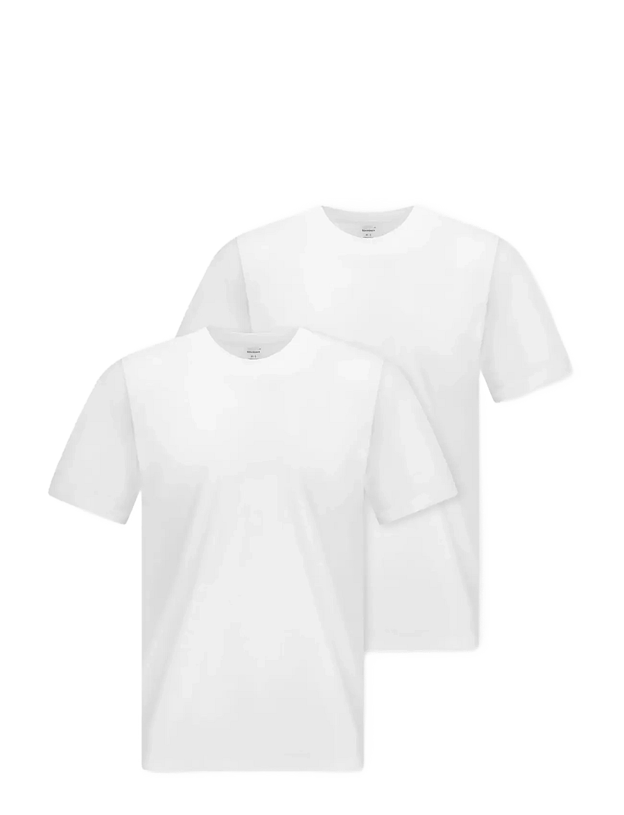 Schiesser - Short-Sleeve Jersey T-Shirt, 2-pack, Round Neck, White - American T-Shirt - kurzärmelige t-shirts - white - 1