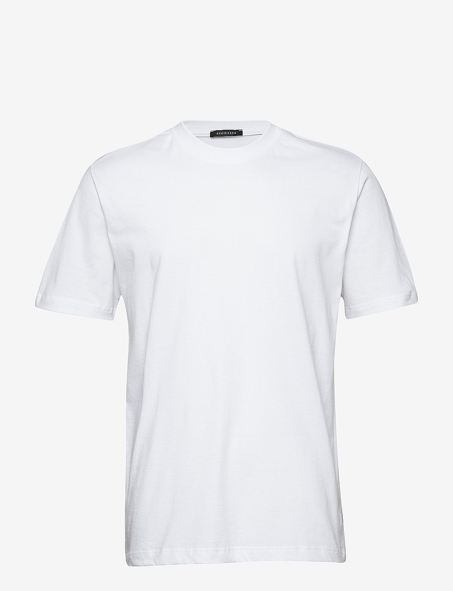 Schiesser - Short-Sleeve Jersey T-Shirt, 2-pack, round neck, black - American T-Shirt - kurzärmelige t-shirts - white - 1