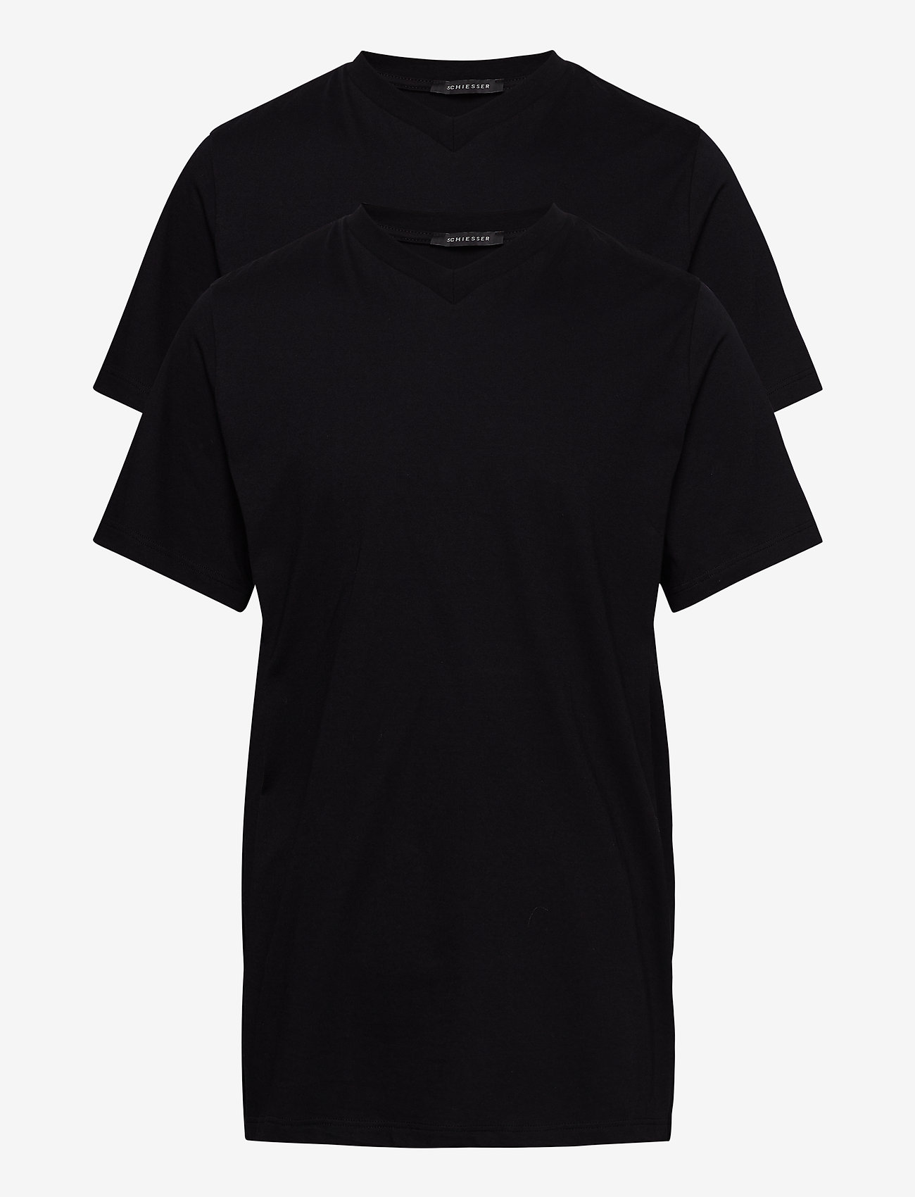 Schiesser - Shirt 1/2 - basic t-shirts - black - 0