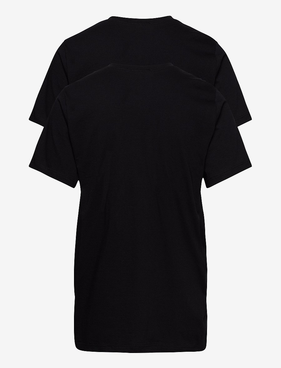Schiesser - Short-Sleeve Jersey T-Shirt, 2-pack, v-neck, white - American T-Shirt - v-ringade t-shirts - black - 2