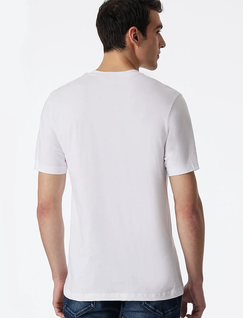 Schiesser - Shirt 1/2 - t-shirts med v-hals - white - 5