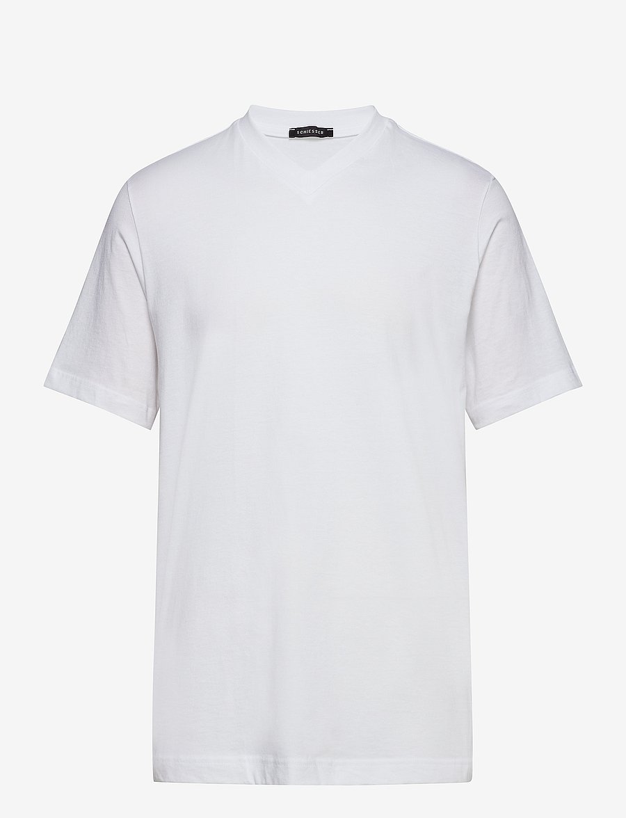 Schiesser - Short-Sleeve Jersey T-Shirt, 2-pack, v-neck, white - American T-Shirt - v-neck t-shirts - white - 3