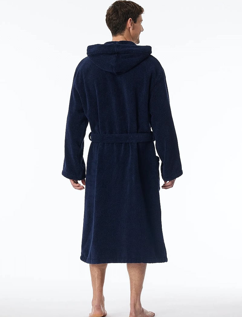 Schiesser - Bath Robe - bademäntel - navy - 3