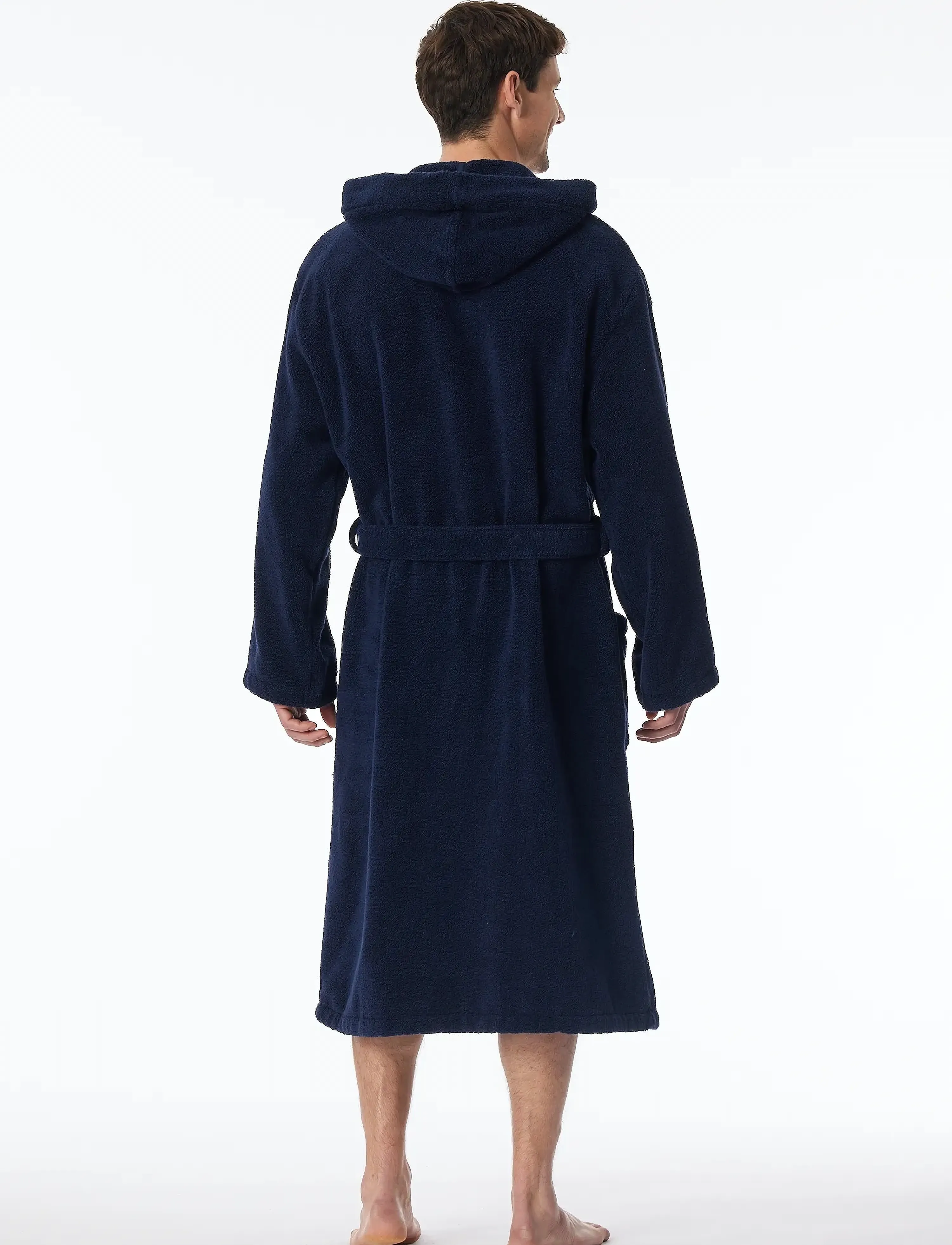 Schiesser - Bath Robe - hommikumantlid - navy - 3