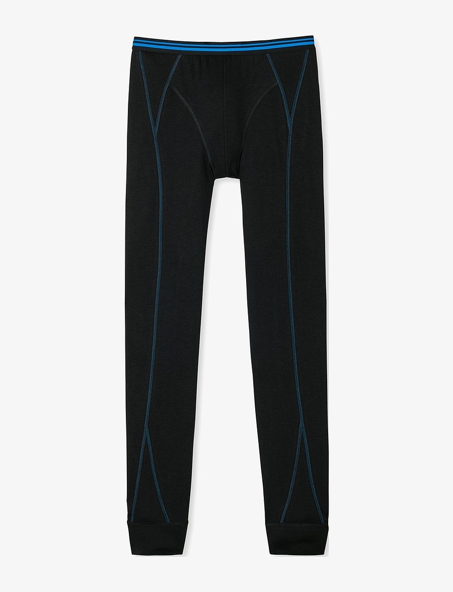 Schiesser - Long Pants - kerrastohousut - black - 1