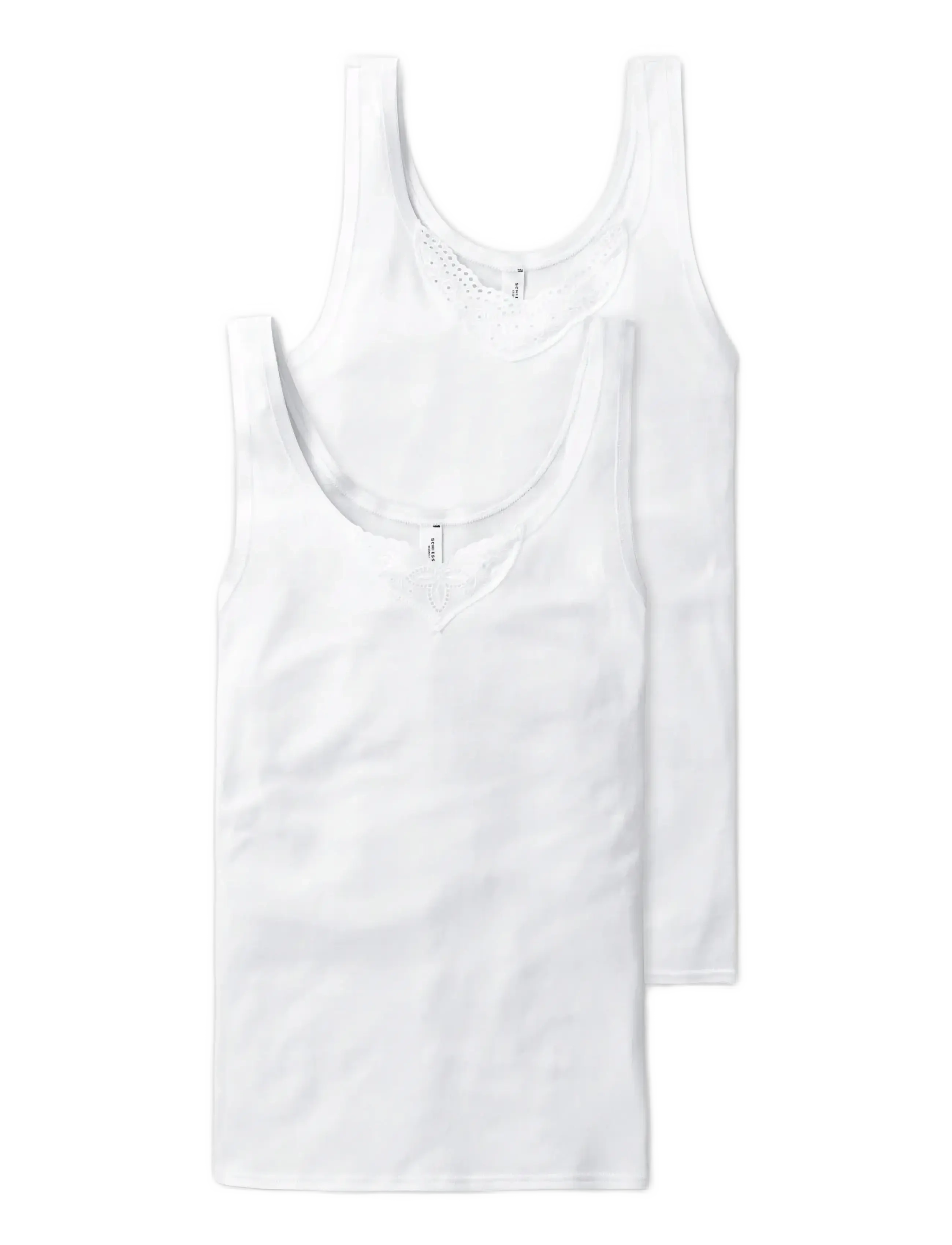 Schiesser Top - Kampagne - WHITE / white