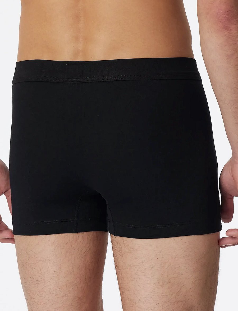 Schiesser - Black Shorts - Long Life Cotton - enge boxershorts - black - 3