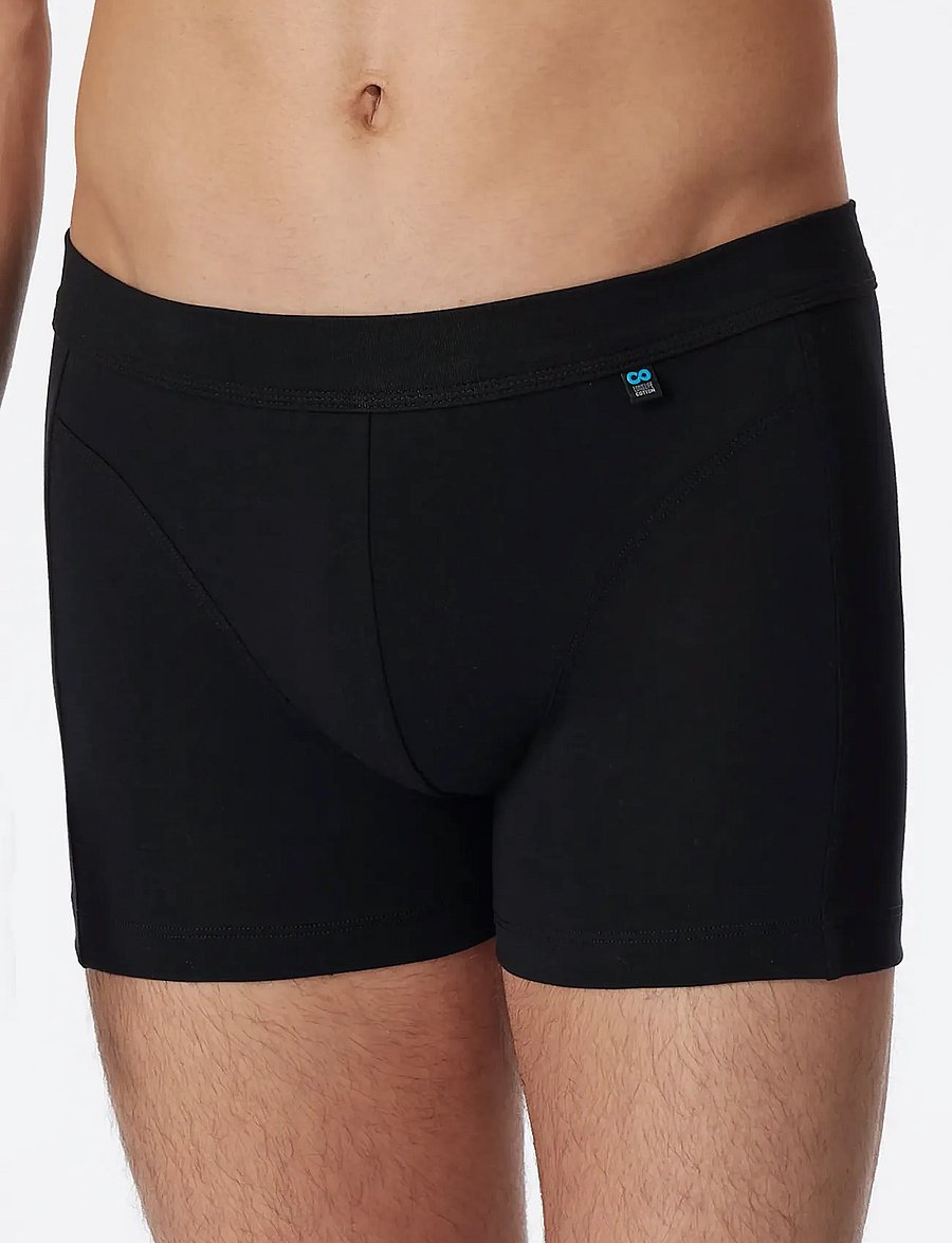 Schiesser - Black Shorts - Long Life Cotton - enge boxershorts - black - 4