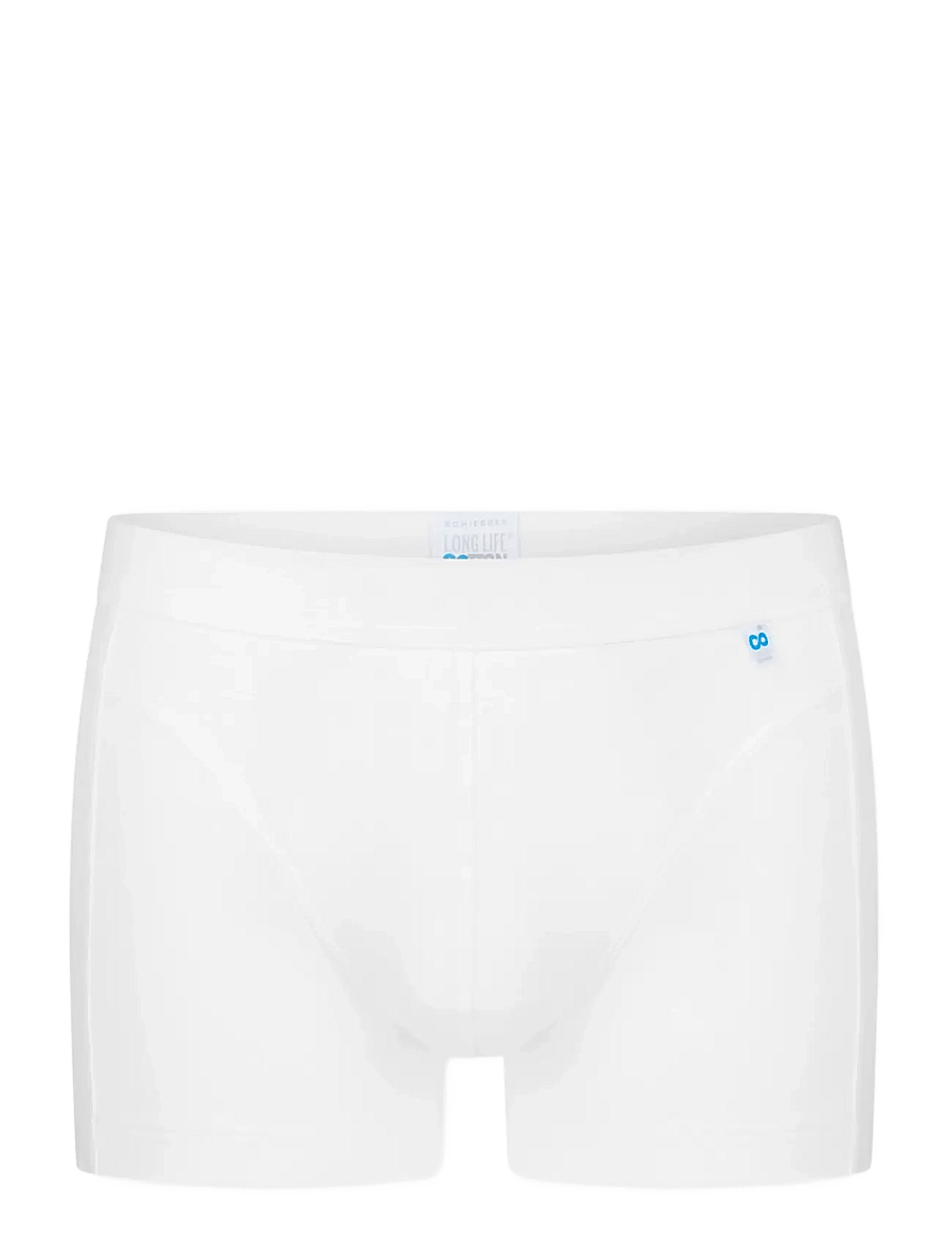 Schiesser - Black Shorts - Long Life Cotton - enge boxershorts - white - 1