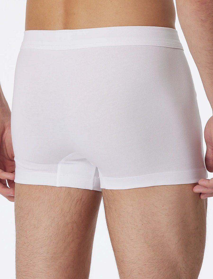 Schiesser - Black Shorts - Long Life Cotton - enge boxershorts - white - 3
