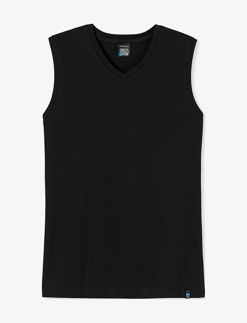 Schiesser - Tank Top - nattrøjer - black - 1