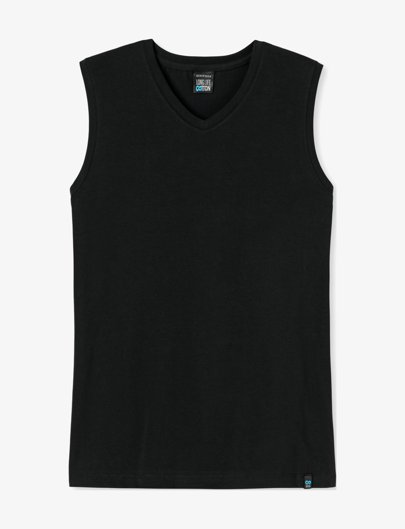 Schiesser Tank Top - Pyjamapaidat - BLACK / black