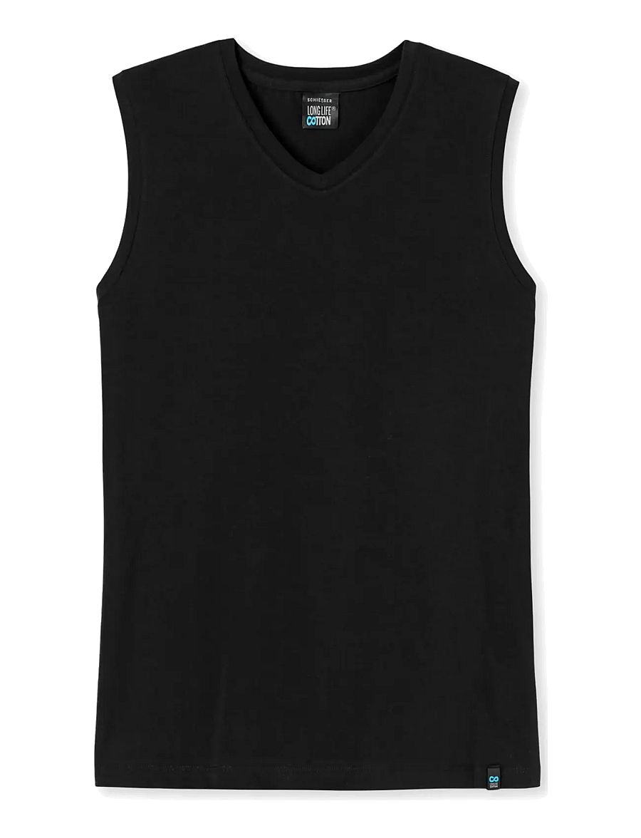 Schiesser - Tank Top - pyjamasöverdelar - black - 1