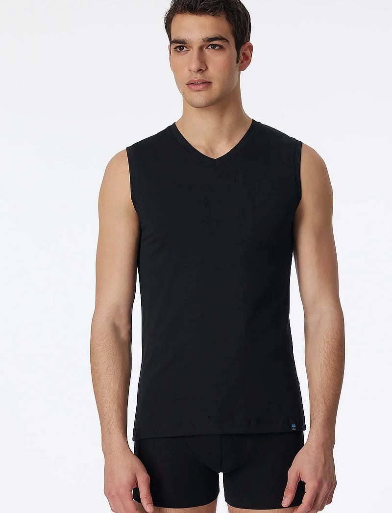 Schiesser - Tank Top - nattrøjer - black - 4