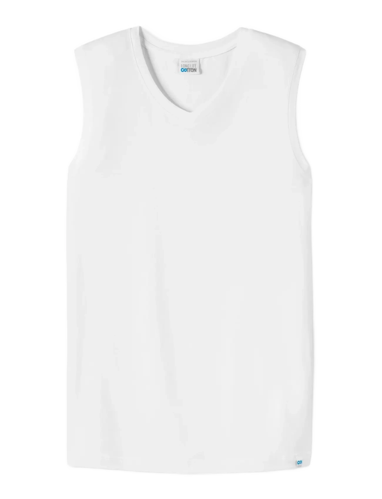 SCHIESSER Weiß Tank Oberteil - Long Life Baumwolle Weiß - XXL - Herren