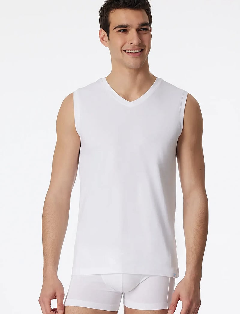Schiesser - Tank Top - nattrøjer - white - 4