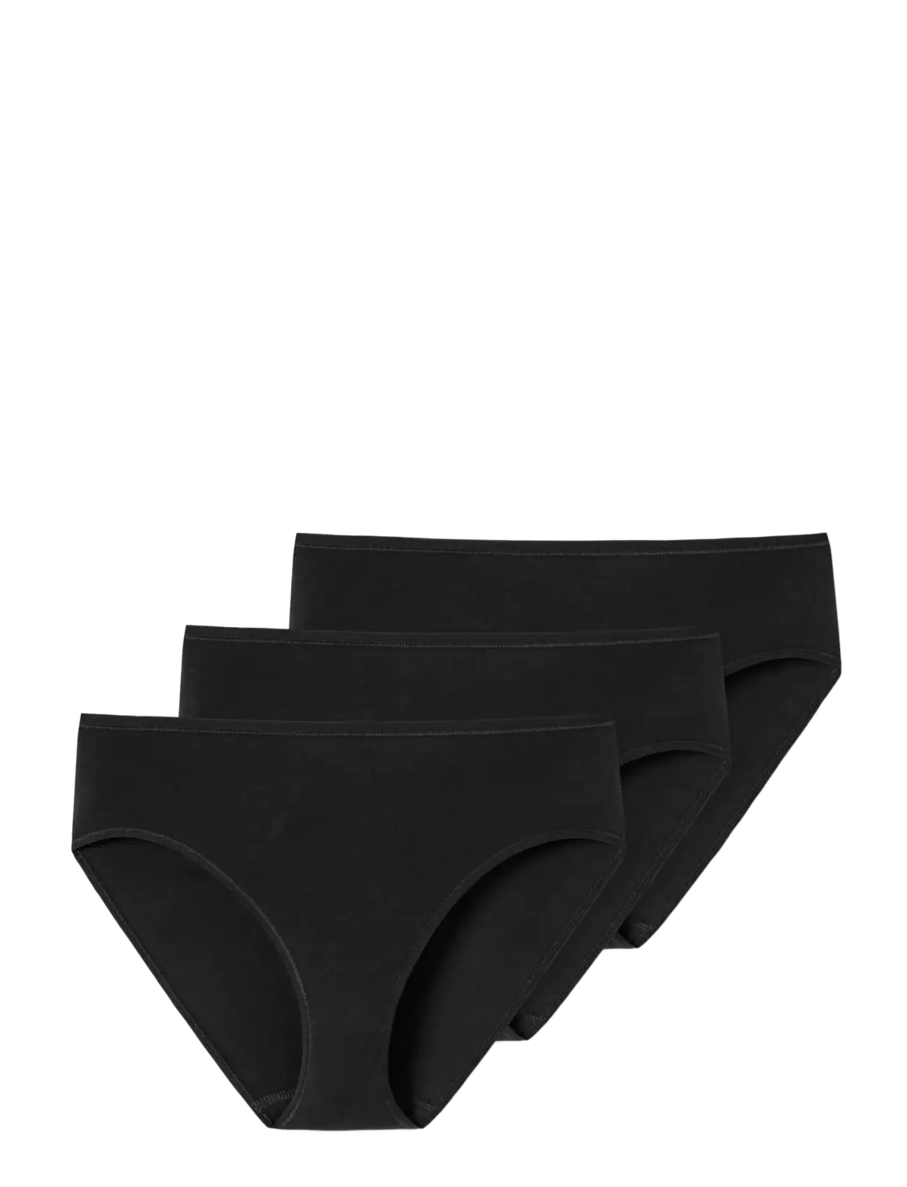 SCHIESSER Admiral 3-Pack Briefs - Essentials Schwarz - XL - Damen