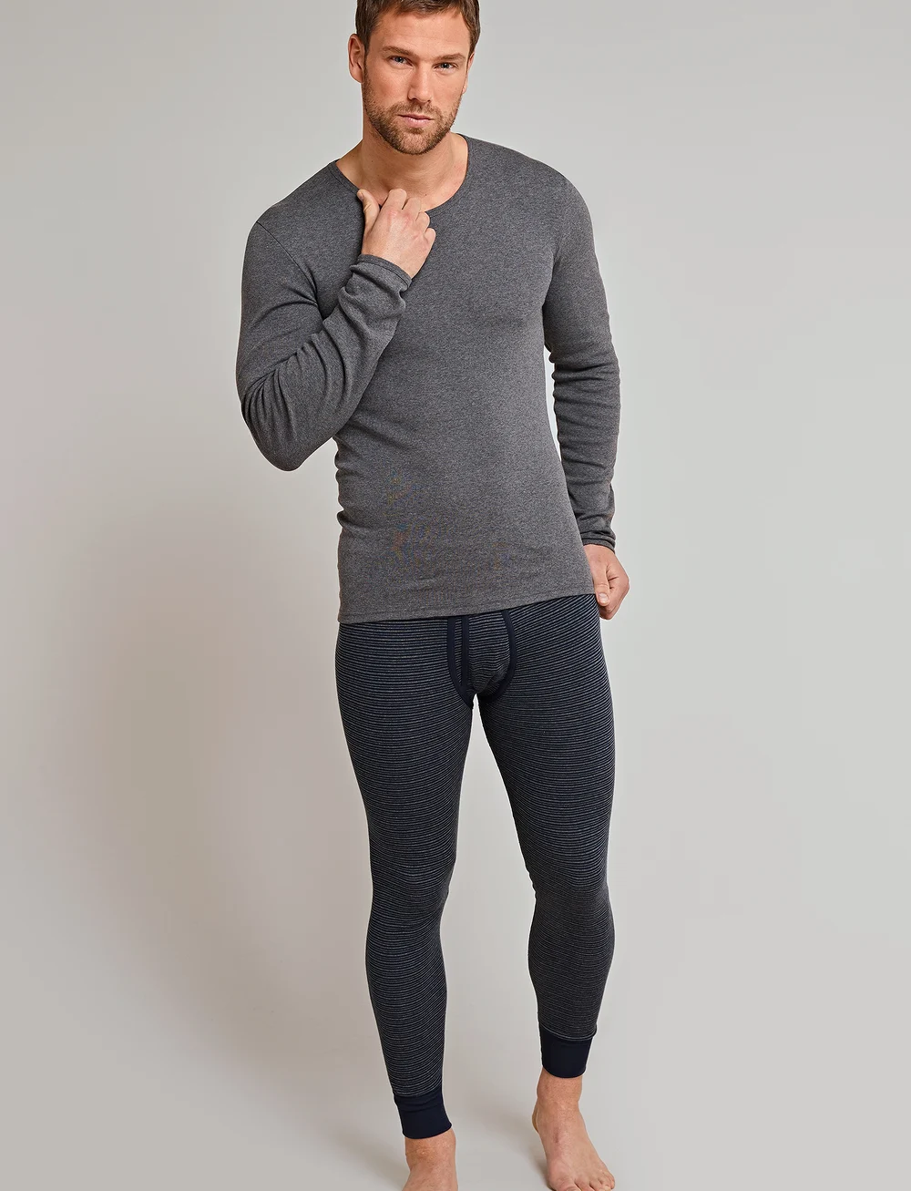 Schiesser - Long Pants - spodnie termoaktywne - dark blue - 0