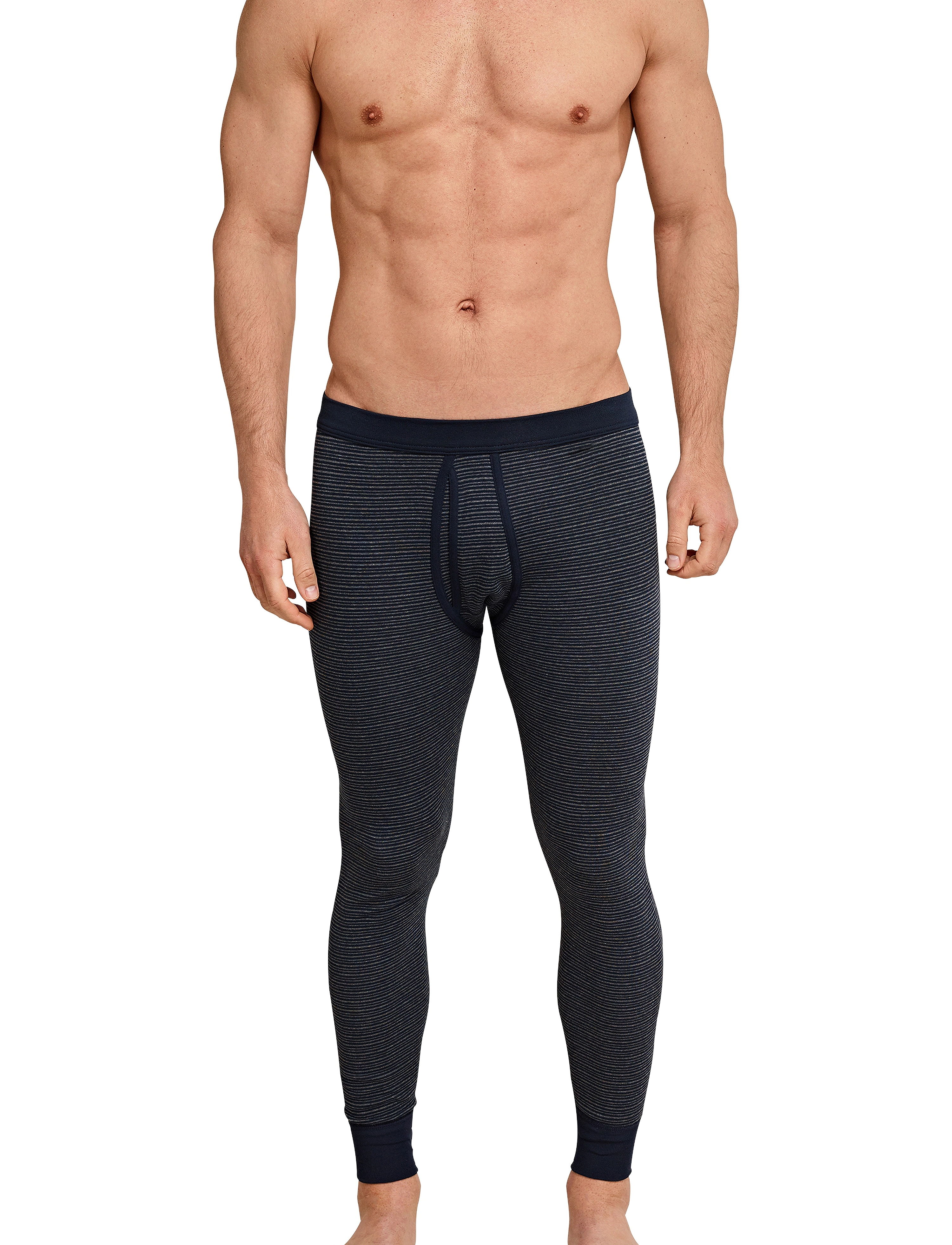 Schiesser - Long Pants - base layer bottoms - dark blue - 3