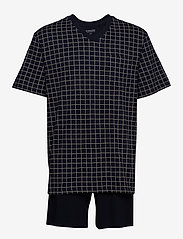 Schiesser - Pyjama Short - nattøj sæt - dark blue - 0