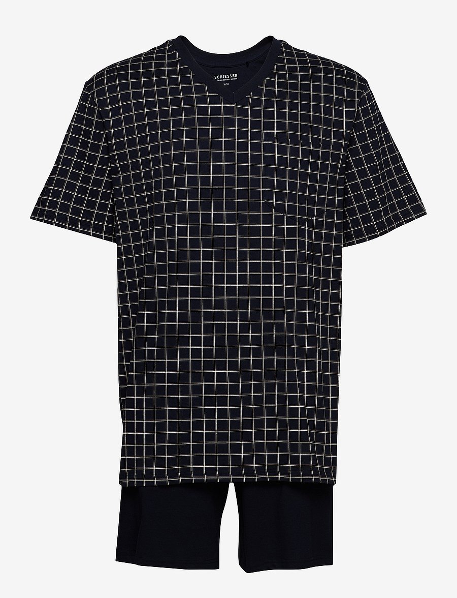 Schiesser - Pyjama Short - dark blue - 1