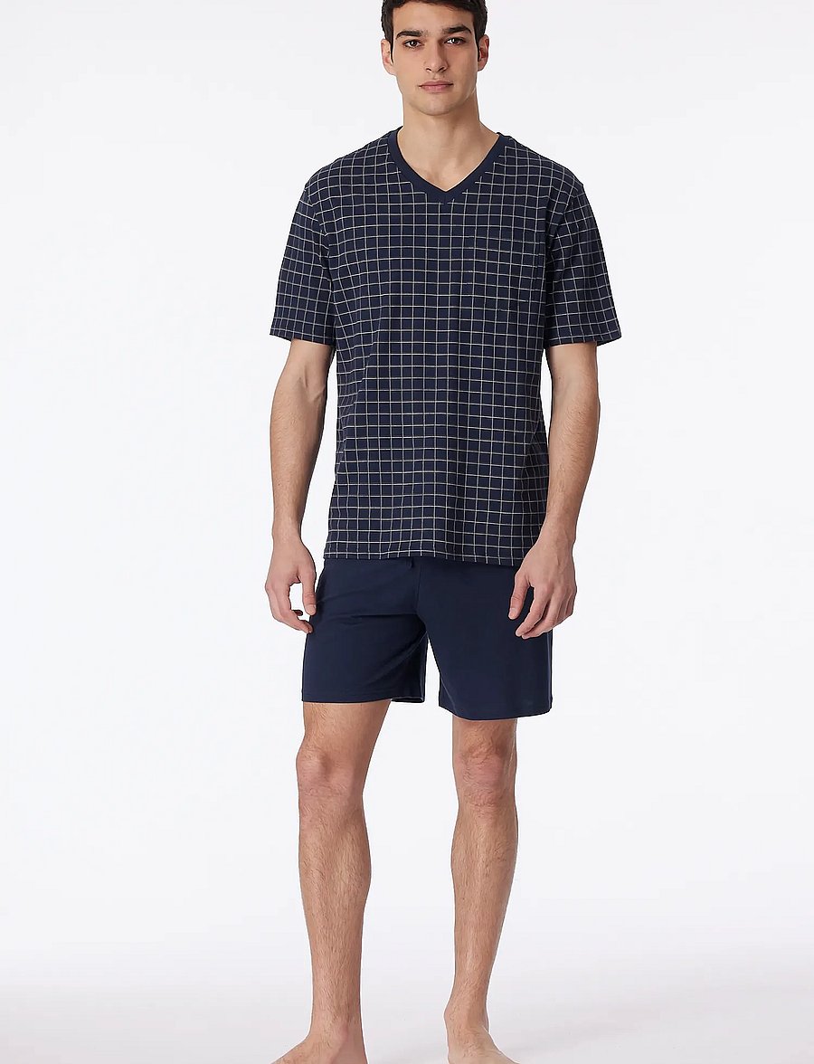 Schiesser - Pyjama Short - dark blue - 4