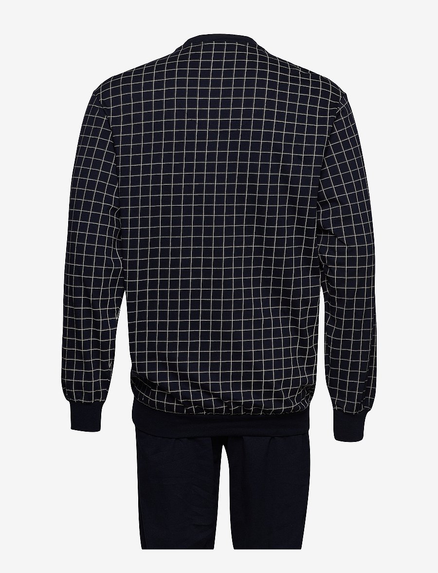 Schiesser - Pyjama Long - dark blue - 2
