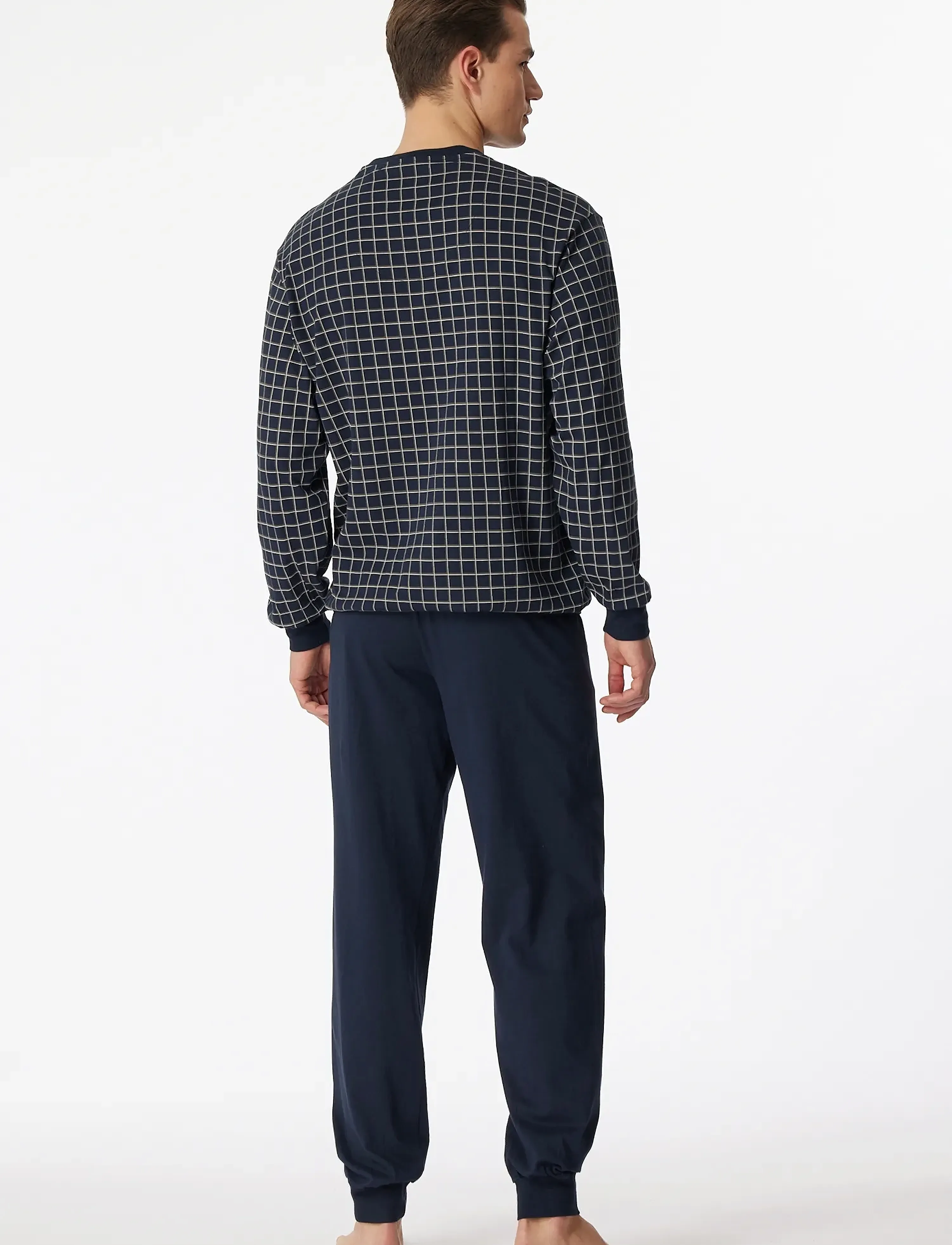 Schiesser - Pyjama Long - dark blue - 3