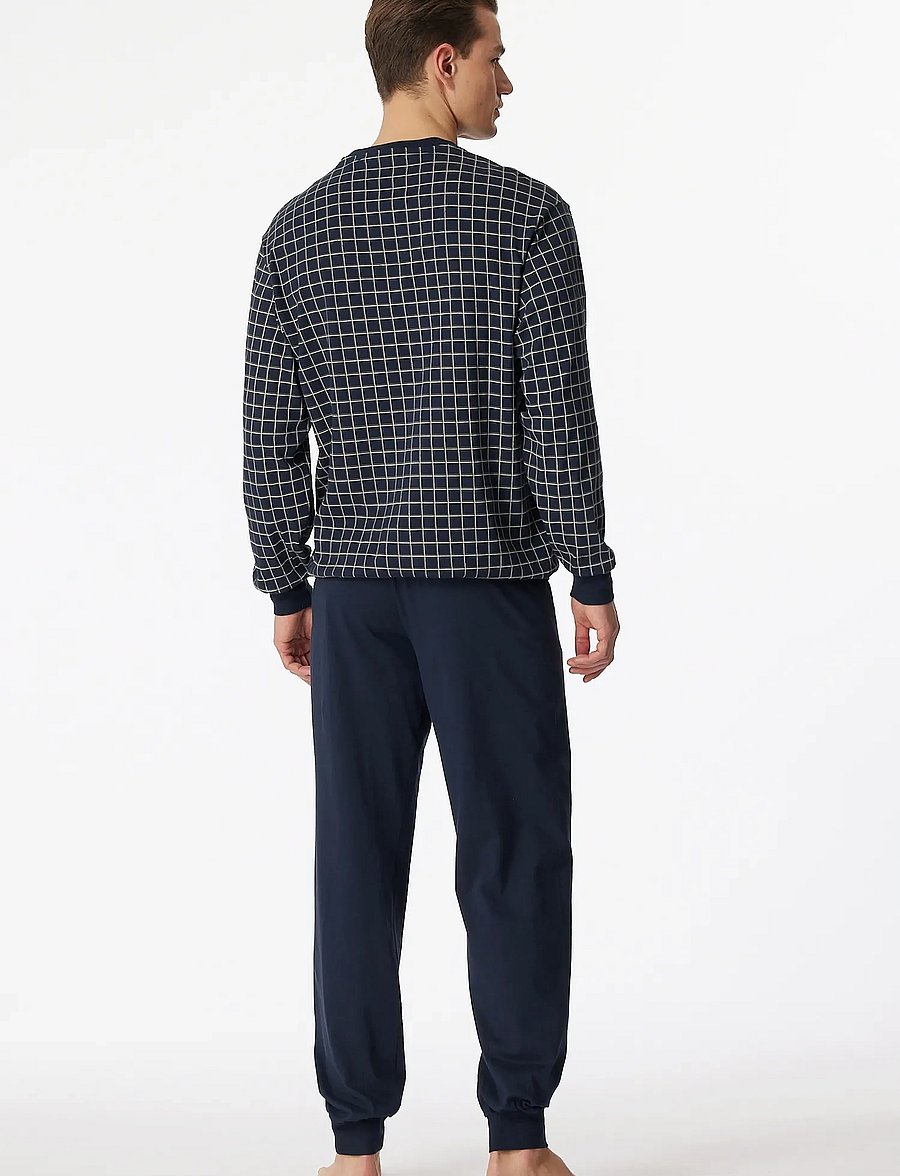 Schiesser - Pyjama Long - dark blue - 3