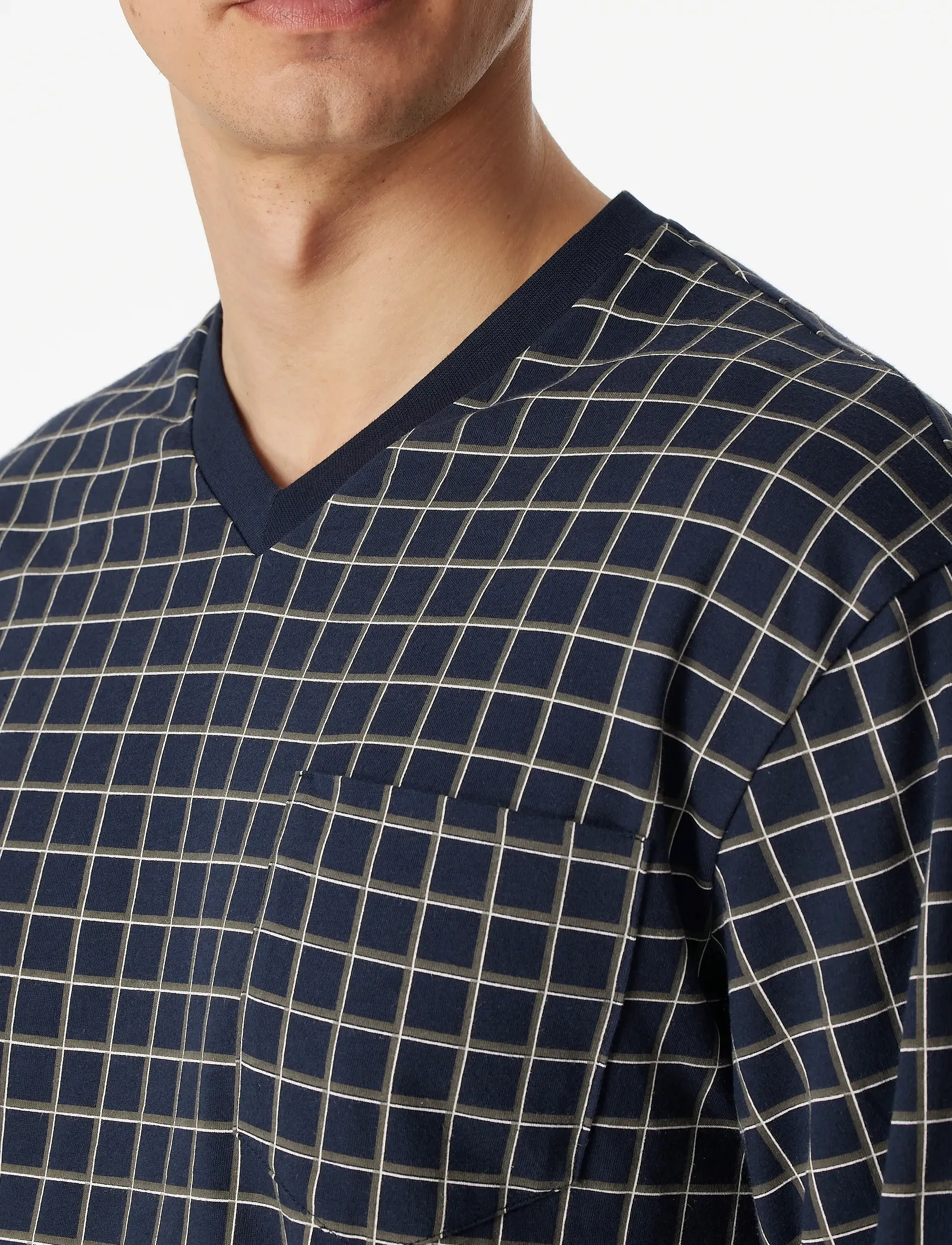 Schiesser - Pyjama Long - dark blue - 5