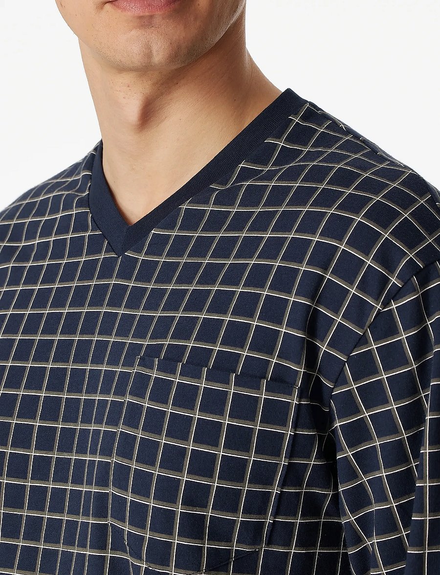 Schiesser - Pyjama Long - dark blue - 5
