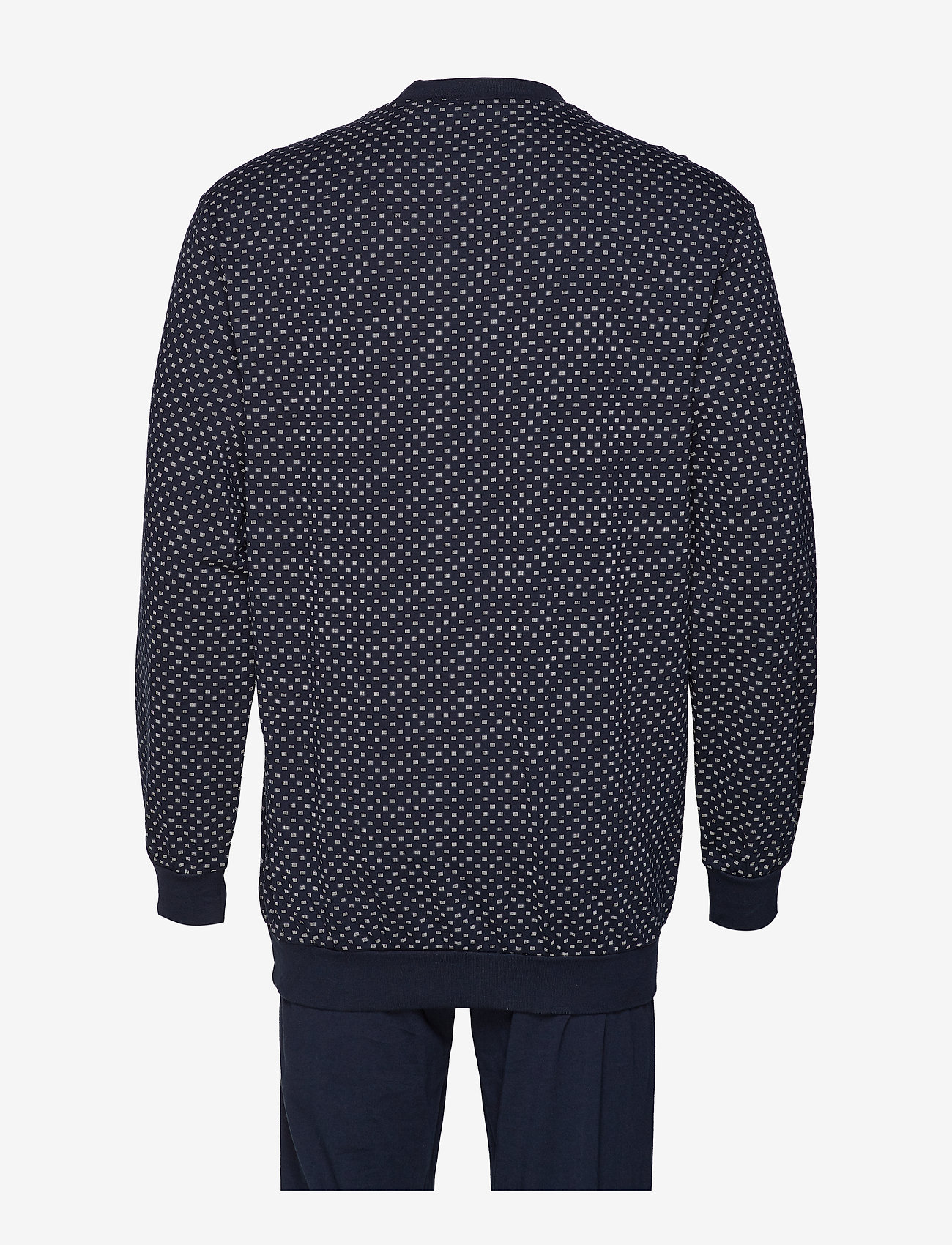 Schiesser - Pyjama Long - nattøj sæt - dark blue - 1