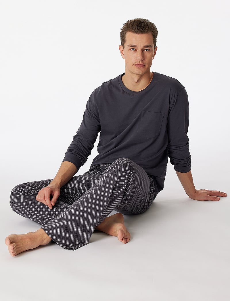 Schiesser - Pyjama Long - pyjamasset - anthracite - 0