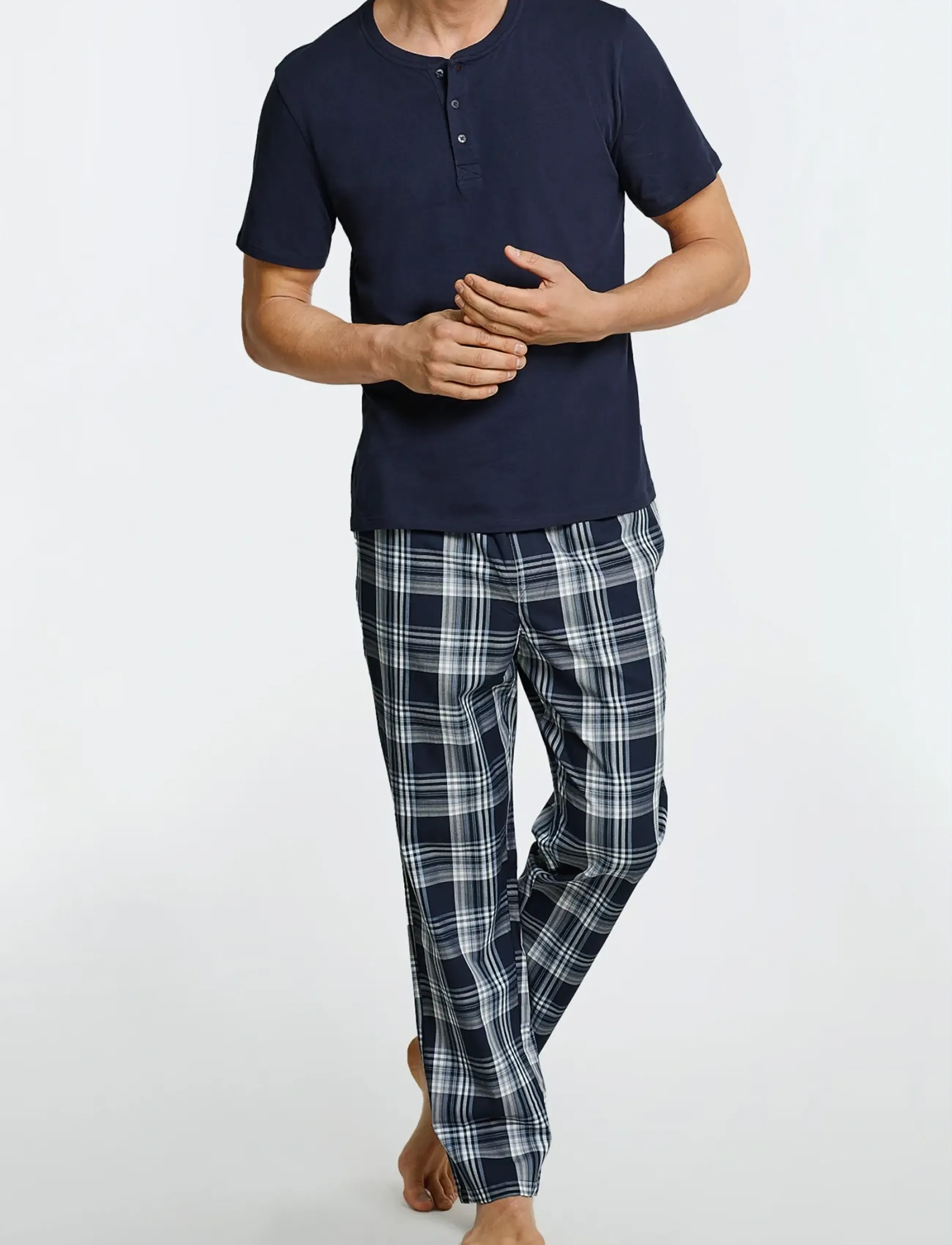 Schiesser Long Pants, S, Blue, Nat- Og Loungewear > Loungebukser, Herre