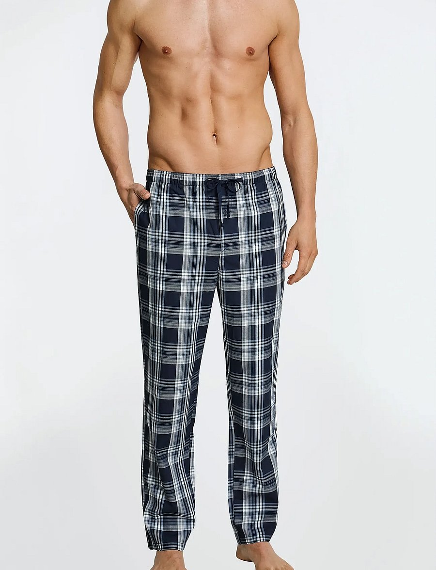 Schiesser - Long Pants - pyjamasbyxor - dark blue - 4