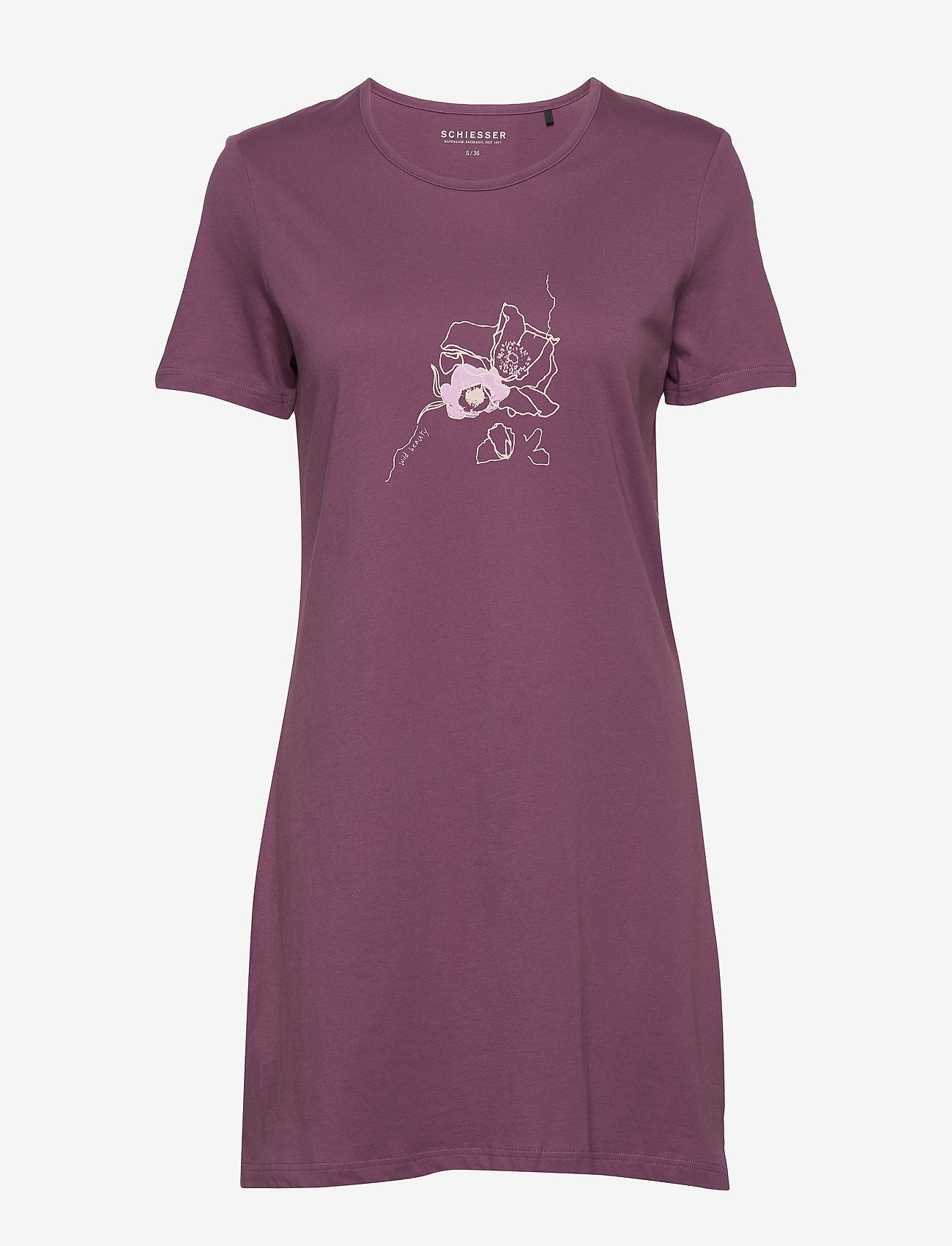 Schiesser - Nightshirt 1/2 - red berry - 0