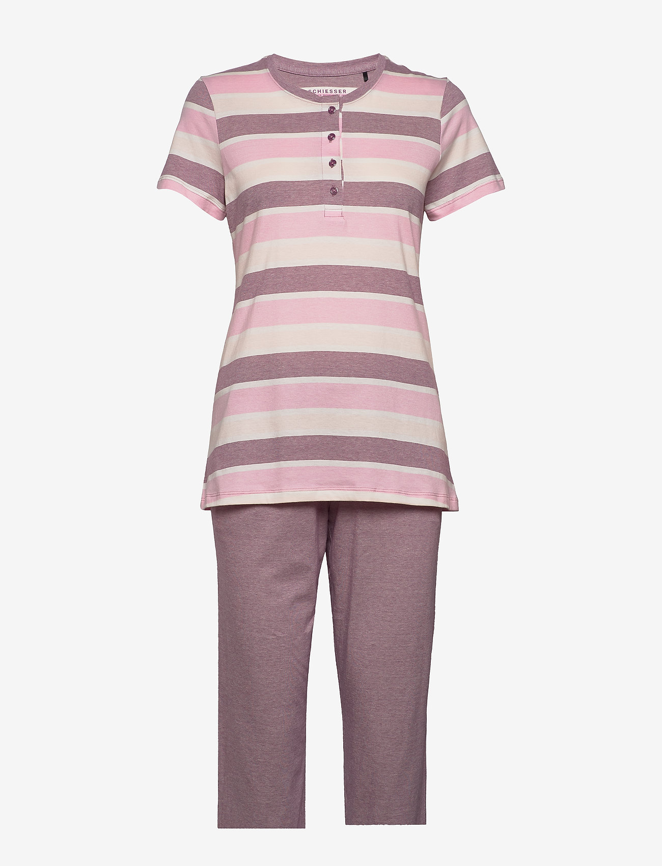 Schiesser - Pyjamas 3/4 - red berry - 0